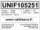 Unifaun/Smartship-tarra, 105x251mm