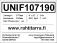 Unifaun/Smartship-tarra, 107x190mm